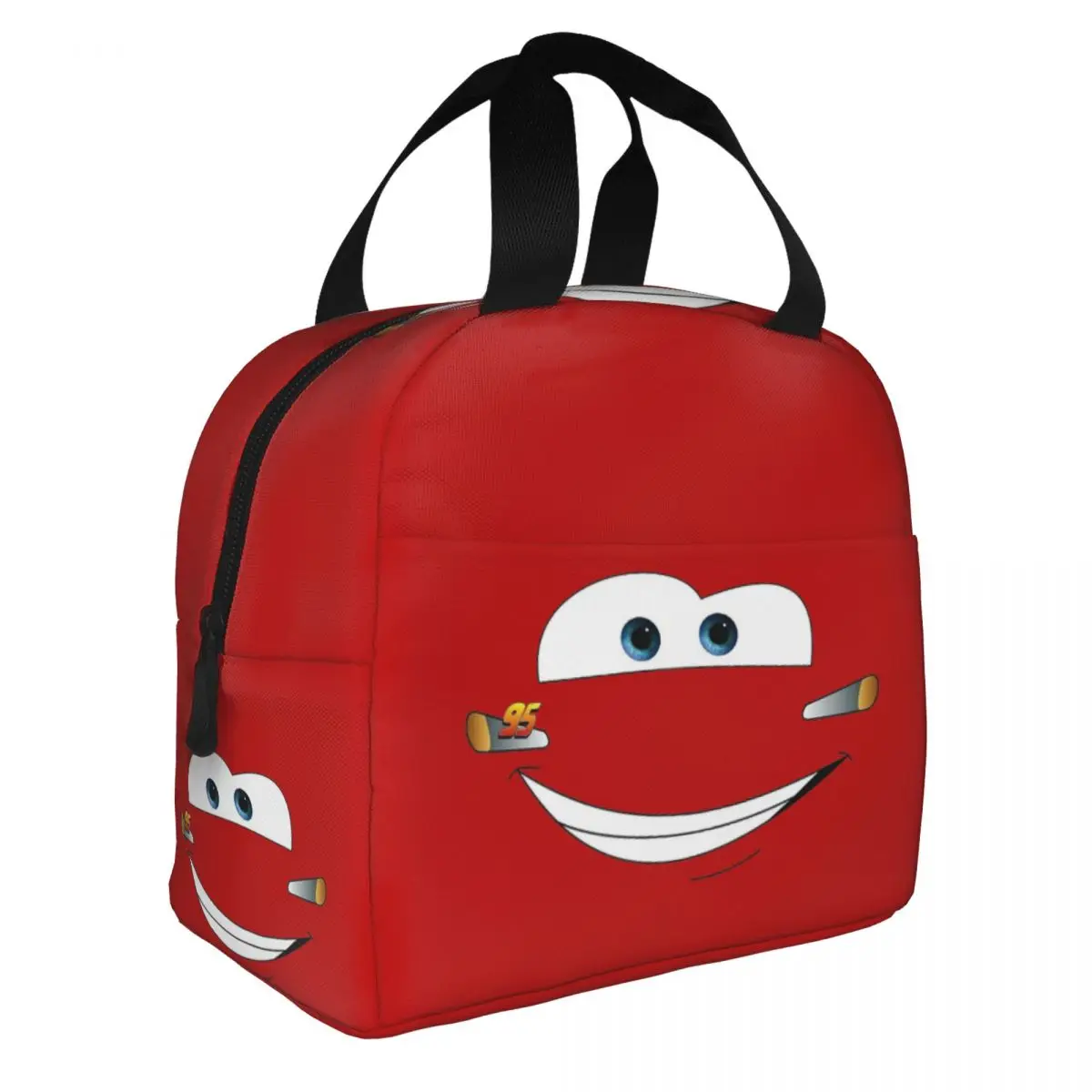 Ka-Chow 95 Lightning Mcqueen Cars Insulated Lunch Bag Large Lunch Container Thermal Bag Lunch Box Tote Work Travel Food Bag