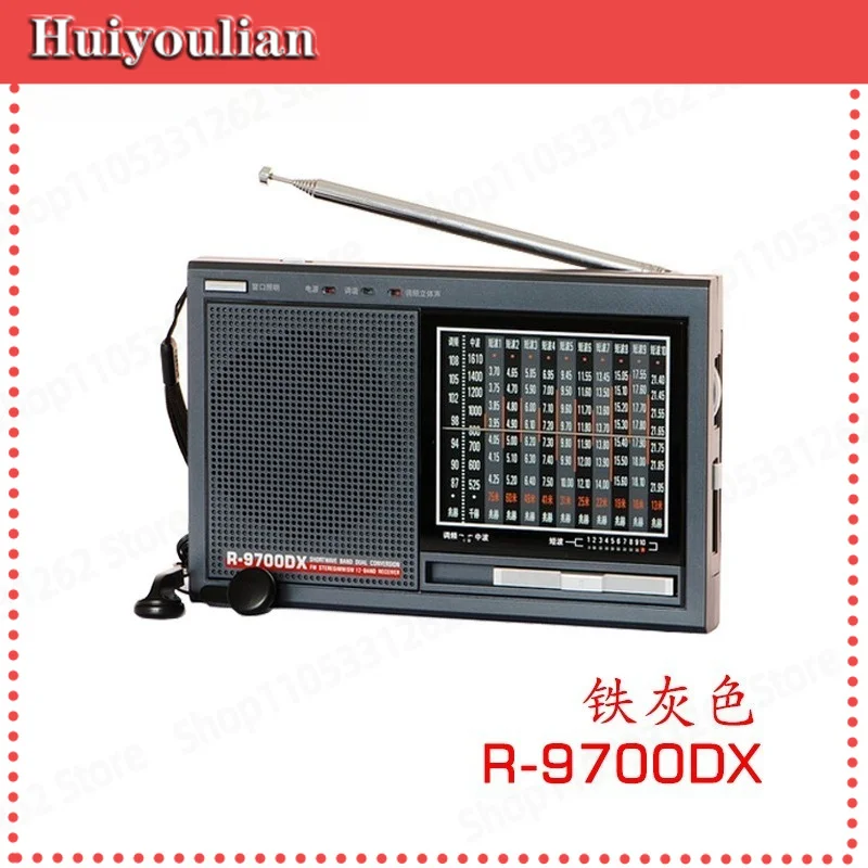 R-9700DX Portable Dual Conversion Full Band Radio for Elderly Multiband Analog Receiver