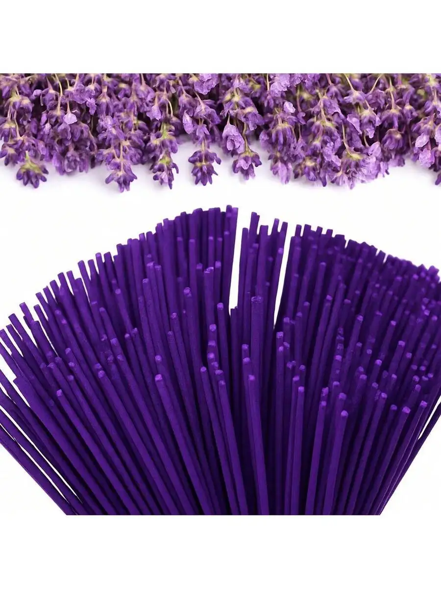 50/80 قطعة من أعواد البخور الخزامى مع عطر يدوم طويلاً، مناسبة للعائلات واستوديوهات اليوغا وهدايا العيد