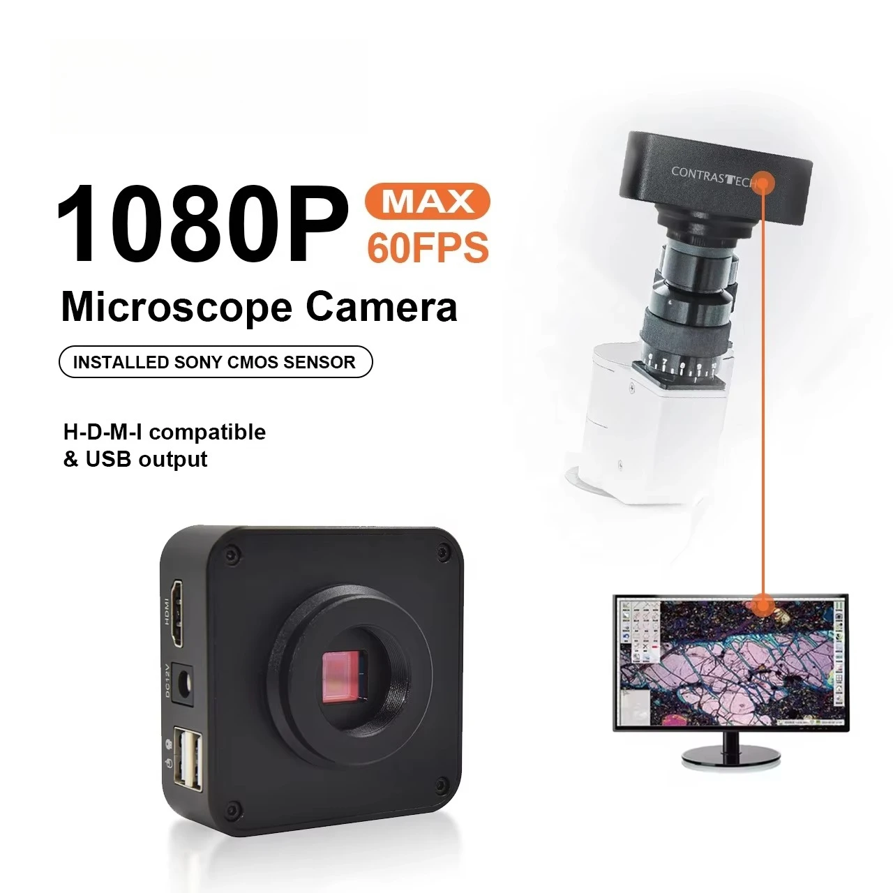 

SVS300SE So-ny 2MP Sensor HD 1080P Industrial Surgical Microscope Camera Digital Camera For Microscopic Inspection