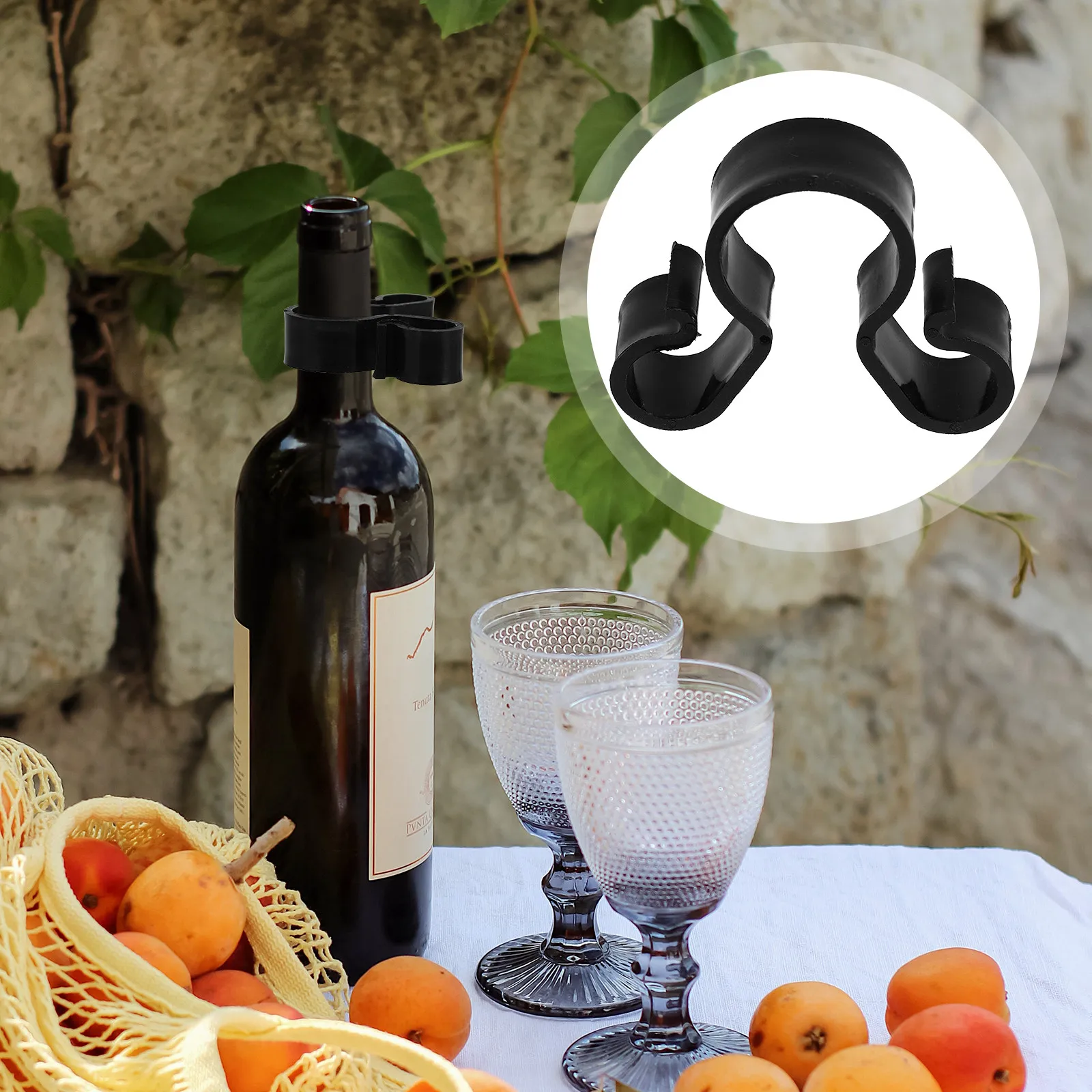 12Pcs Holder Clips Double Hole Plastic Wine Bottle Clamp Safety Reusable Party Supplies Wine Clip Birthday Cake