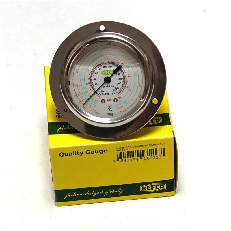 Original REFCO refrigerant pressure gauge for cold storage air conditioning unit oil gauge MR-205/305-DS-MULTI