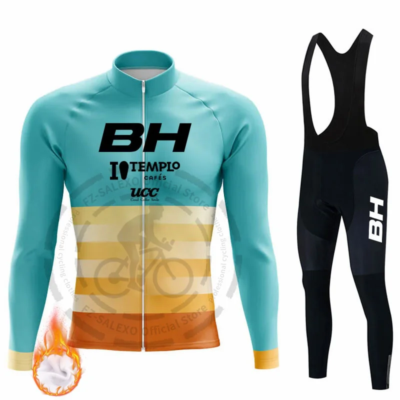 2023 BH Winter Long Sleeve Suit Men Thermal Fleece Cycling Jersey Mtb Bike Clothing Bicycle Maillot Hombre Ropa Ciclismo Clothes