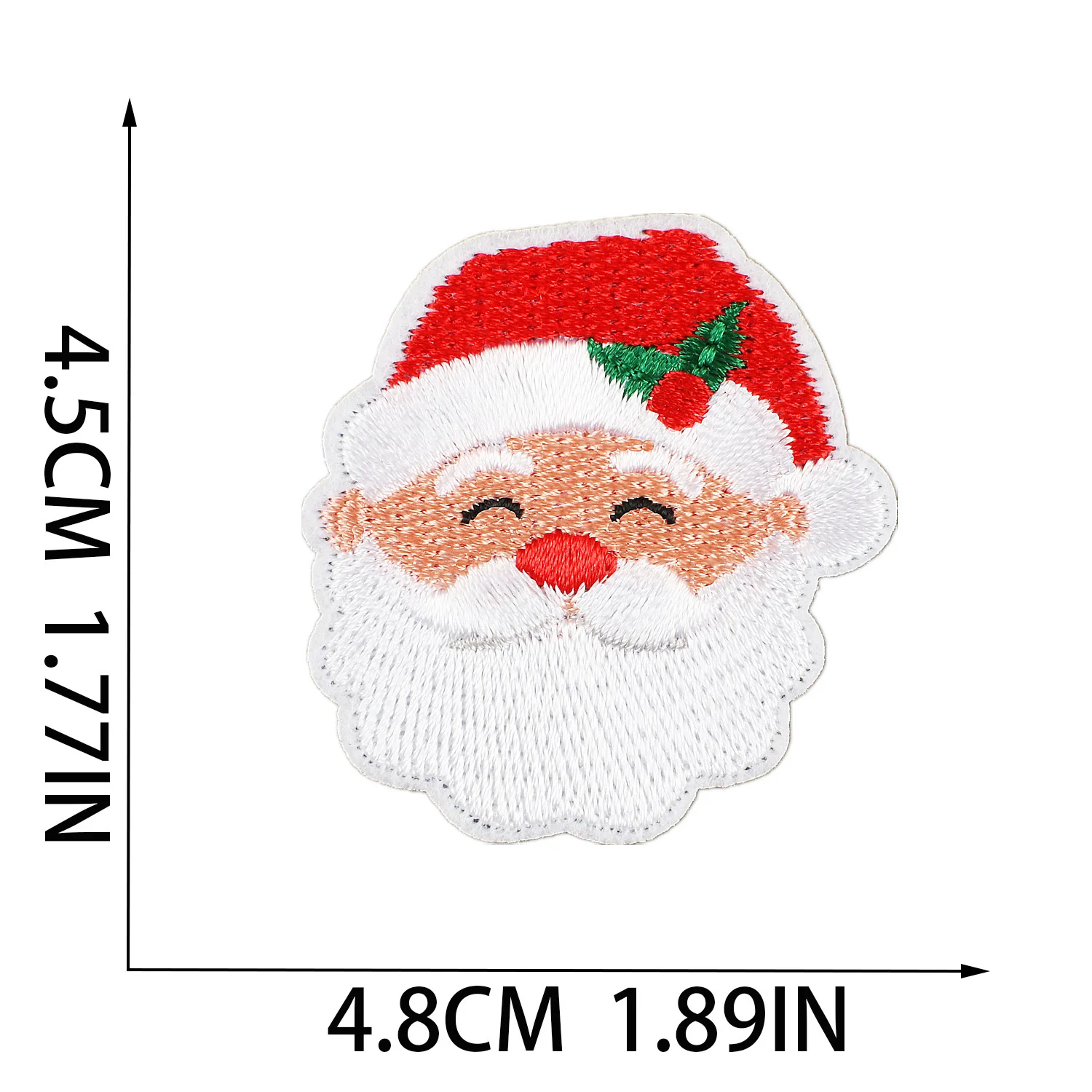 Colorful Light Strip Embroidery Cloth Patch Christmas Embroidery Patch Clothes Decoration Cartoon Santa Claus Patch