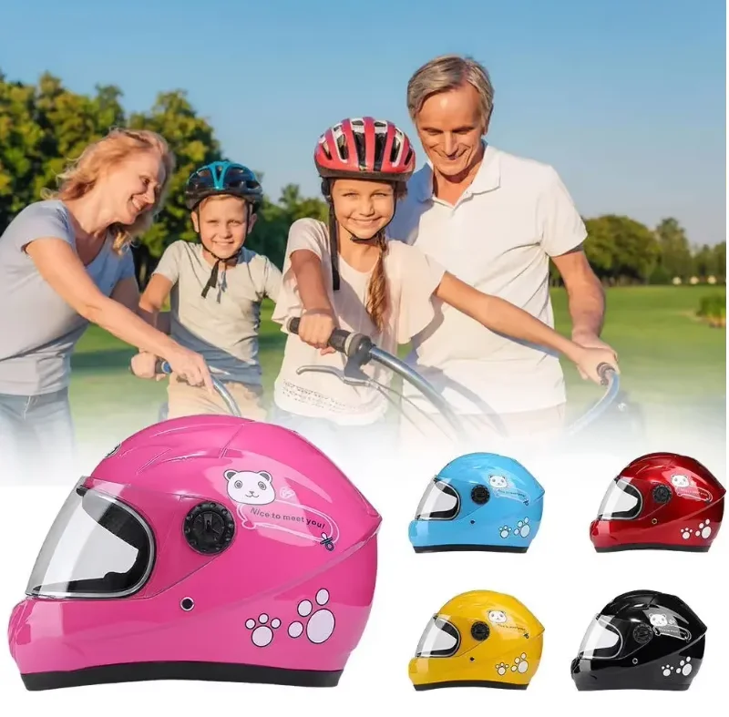 

Children Helmet Safety Protection Kid Four Seasons Full Face Outdoor Sports Riding Adjustable Head Motorcycle Bicycle Helmets