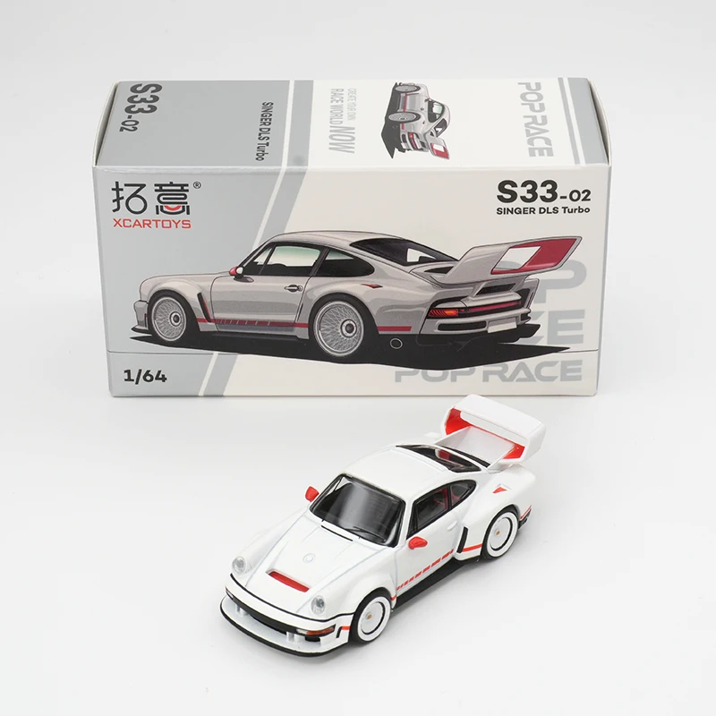 

XCARTOYS POP RACE В НАЛИЧИИ 1:64 Turbo 964 Singer DLS Track Белая литая под давлением диорама Коллекция моделей Миниатюрные игрушки