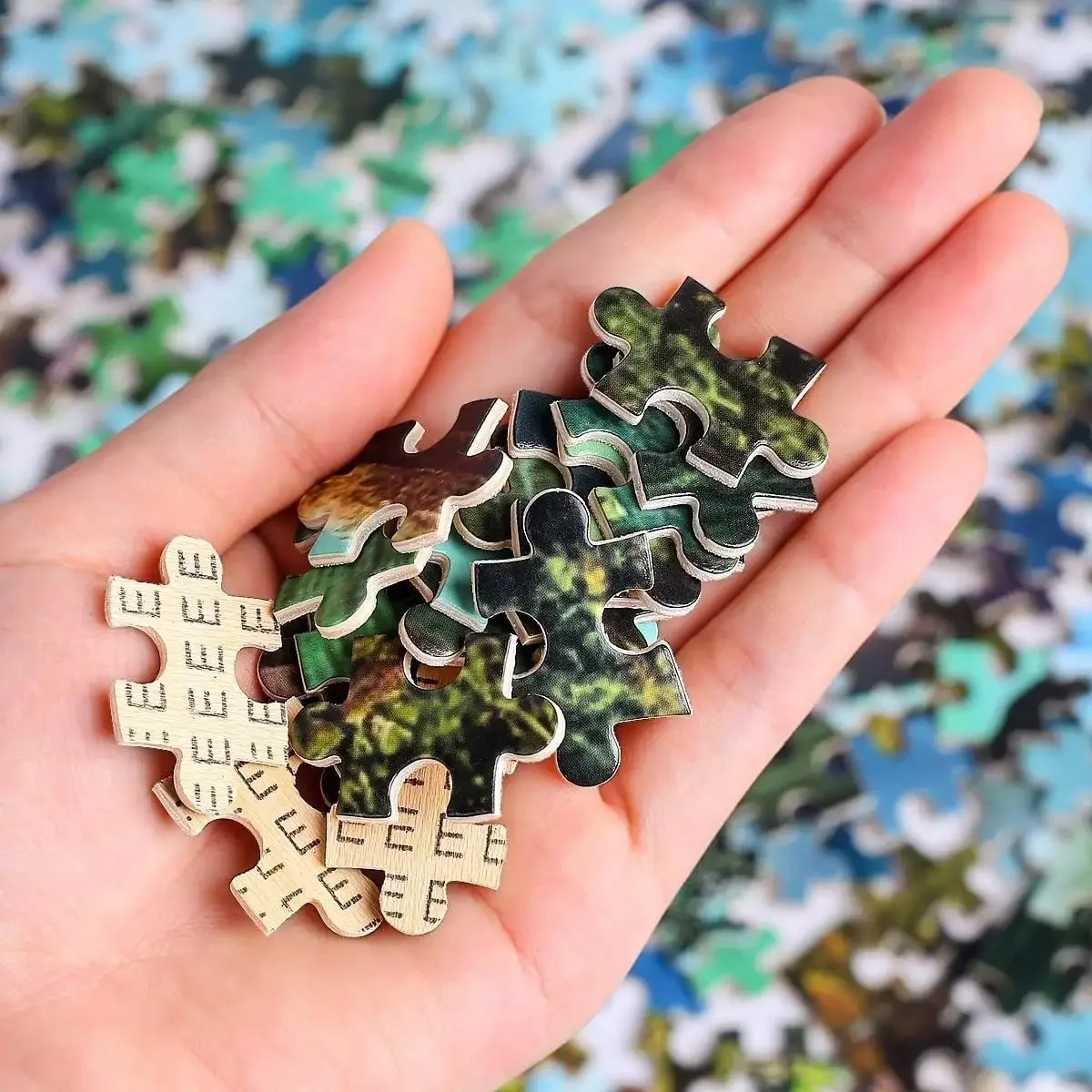 120/300/500/520/1000/1314 peças casa na cachoeira quebra-cabeça de madeira brinquedo educativo para jogo presente de natal exercitar seu cérebro