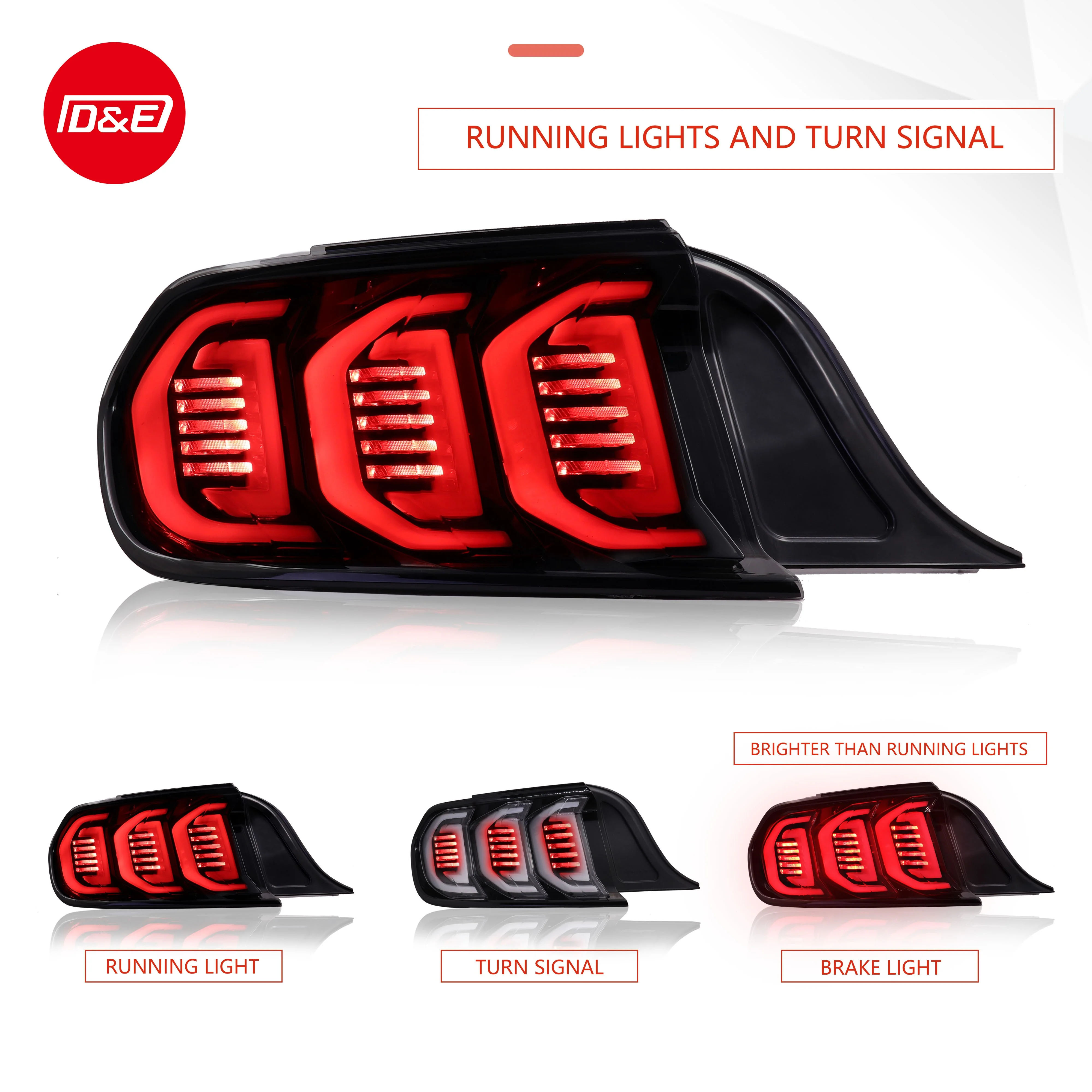 Wholesale Led Light Taililght Retrofit Tail Lamp for Ford Mustang 2015 2016 2017 2018 2019 2020 2021custom