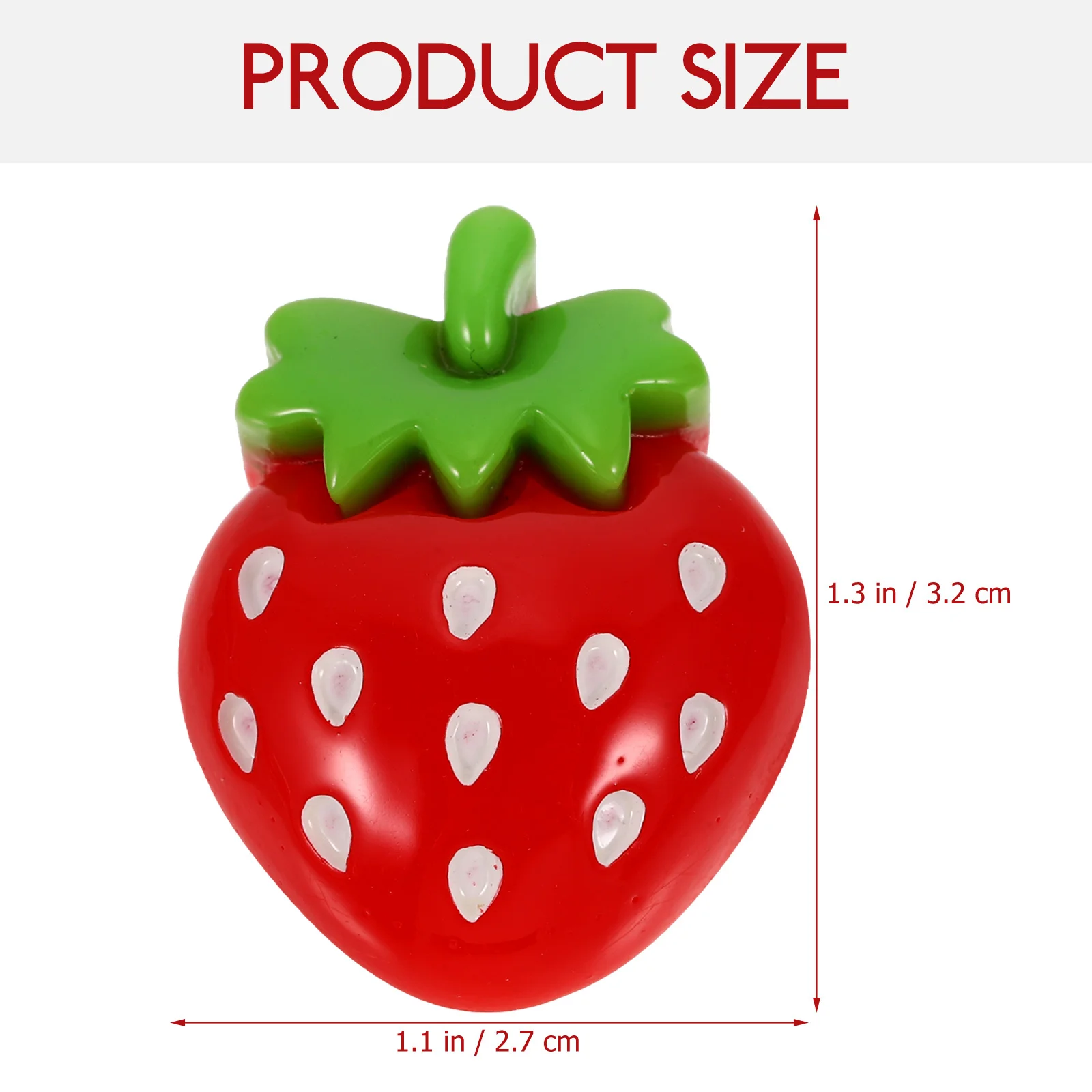 30pcs Strawberry Hair Clips Resin Charms For Diy Crafts Jewelry Making Accessories Decor Case Ornaments Hair Band Beads Craft
