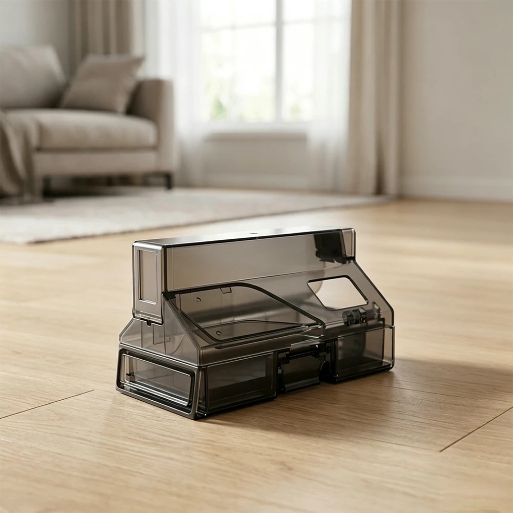 Dustbin for Dreame S60PRO Robot Vacuum Cleaner Transparent Plastic 14x7x7 cm Optimized Suction Channel Easy Disassembly