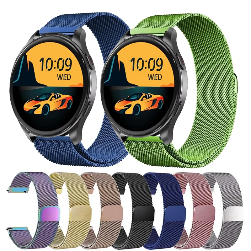 Magnetic Loop For Blackview X20 Smartwatch Milanese Metal Band For Blackview W70 Pro W60 W50 W50 Pro Wristband R60 R30 X1 Pro