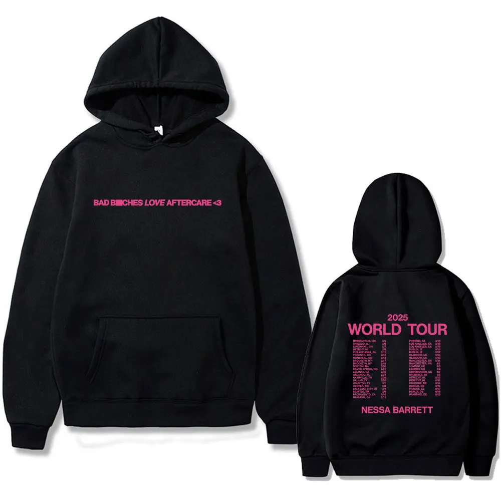 

Nessa Barrett Aftercare Tour 2025 Hoodie Men Women Fashion Pop Punk Music Pullover Hoodies Unisex Vintage Oversized Sweatshirt