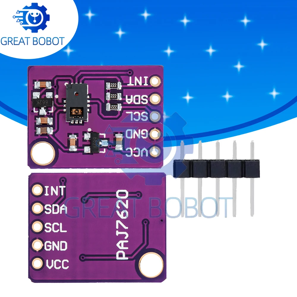1-10PCS PAJ7620U2 9-Gesture Recognition Module | I2C Interface for Arduino Human-Machine Interaction Projects