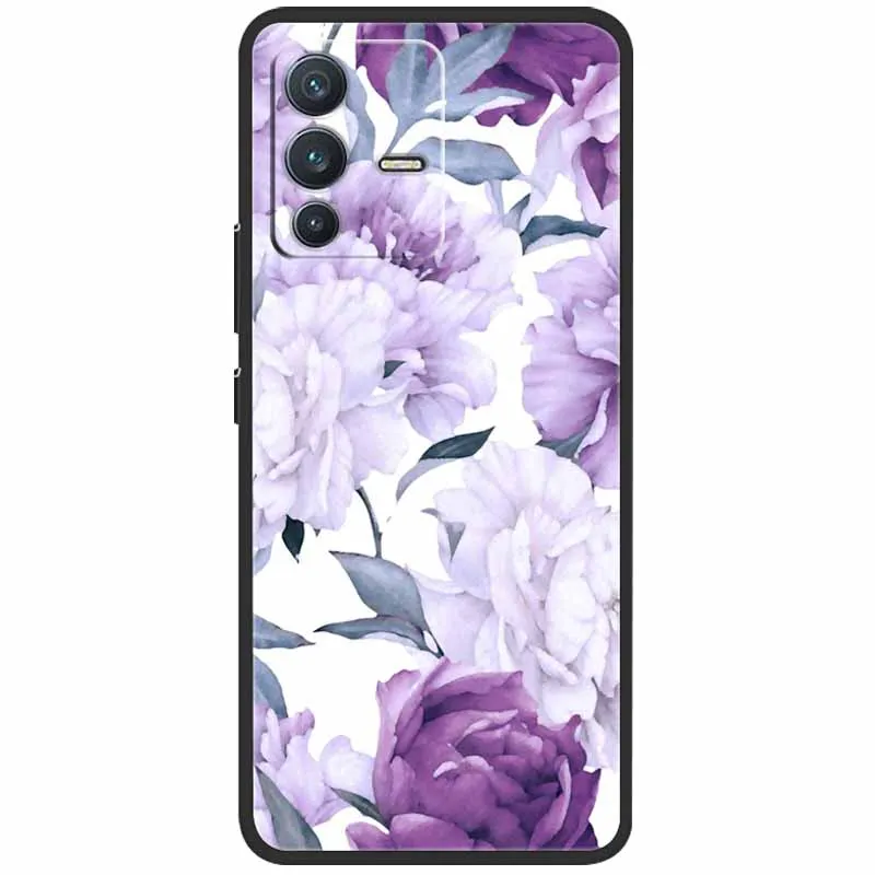 Coque pour vivo V23 5G Housse V23 Pro Coque arrière de protection souple en silicone pour vivo v 23 5G Coque V2130 V2132 V23Pro Sac pare-chocs en TPU