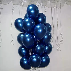 Balões de látex azul luminoso, Hélio Air Balloon, aniversário e decoração do casamento, Fontes do partido, azul escuro, 5 polegadas, 10 polegadas, 12in, 20PCs