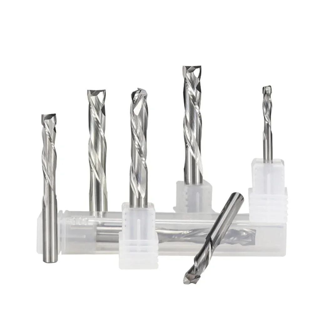 up down cutter 5/6/8 / 10mm aluminum rod cnc  end mill 2 flute carbide