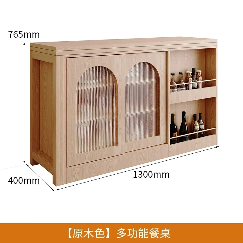 GZ-11 Cabinet Integrated Foldable Simple Office Casual Wine Cabinet Multi-functional Rotatable Folding Storage Dining Table