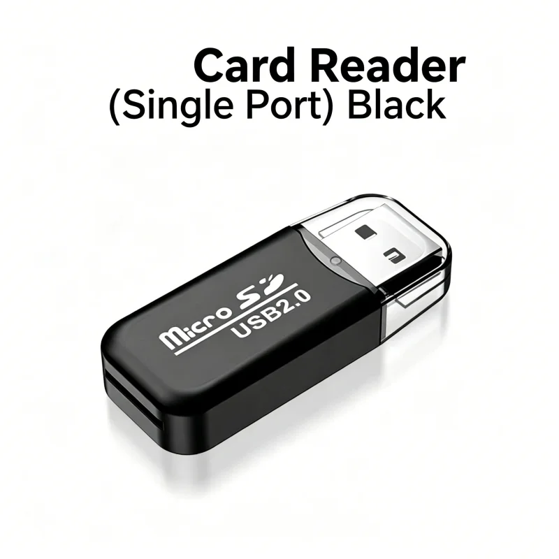 USB 2.0 Mini TF Card Reader High Speed Micro SD Memory Card Adapter Portable Plug And Play Card Reader For Computer Car Digital