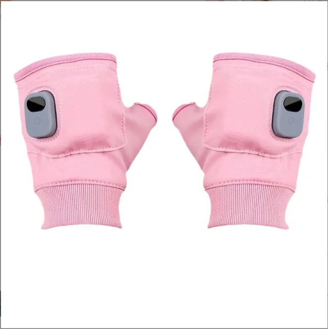 

Warm Fingerless Rechargeable Heated Gloves 360 Degree Thermal Windproof for Outdoor Hiking Cycling Winter Sports Gear