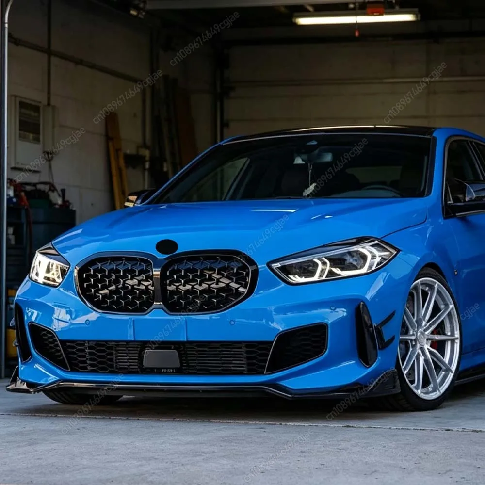 

For BMW F40 116i 118i 120i 128ti 116d 118d 120d M135i xDrive 2019-2024 Diamond Style Front Bumper Kidney Grill Glossy Black Trim