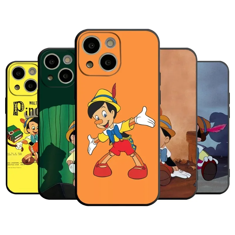 Disney Pinocchio Phone Case For 14 Pro Max For Apple Iphone 13 15 12 Mini 11 Xr X Xs Pro Max 8 6s 7 6 Plus Back Cover