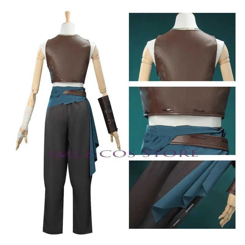 Игра Identity V Brynhildr Vilulf Косплей Арчер Survivors Косплей Костюм Жилет Брюки Сумка Униформа Костюм Вечеринка Наряд для Женщин