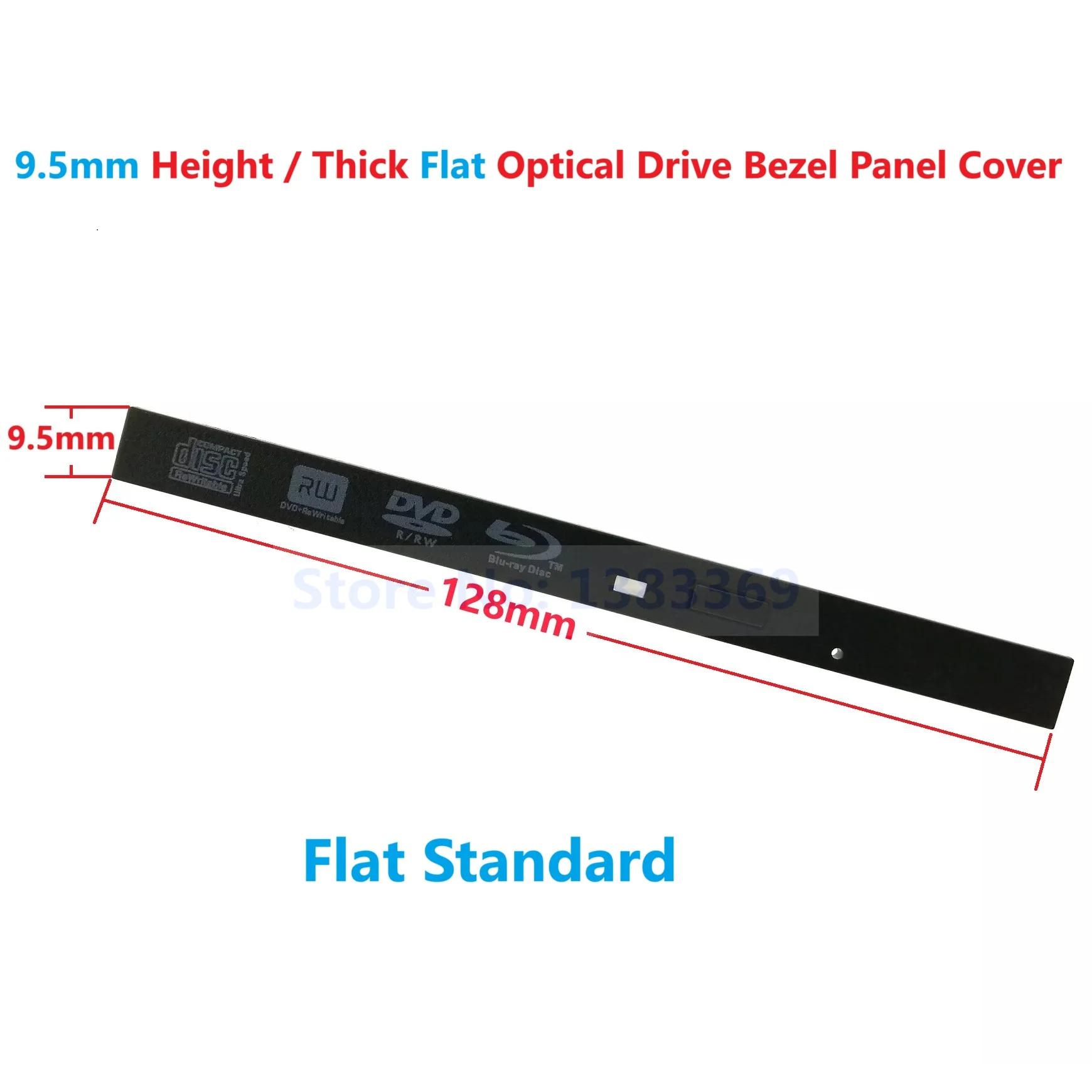 

Flat Standard 9.5mm Bluray Logo Optical Drive Bezel Faceplate Front Panel Cover for BD CD ODD Internal Burner Faceplate