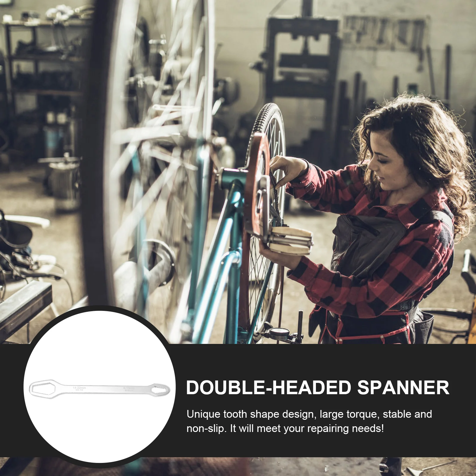 

1Pcs Multifunction Spanner Double Ended Self-Tightening Wrench Multipurpose Screw Nut Wrench Universal Wrenches Durable