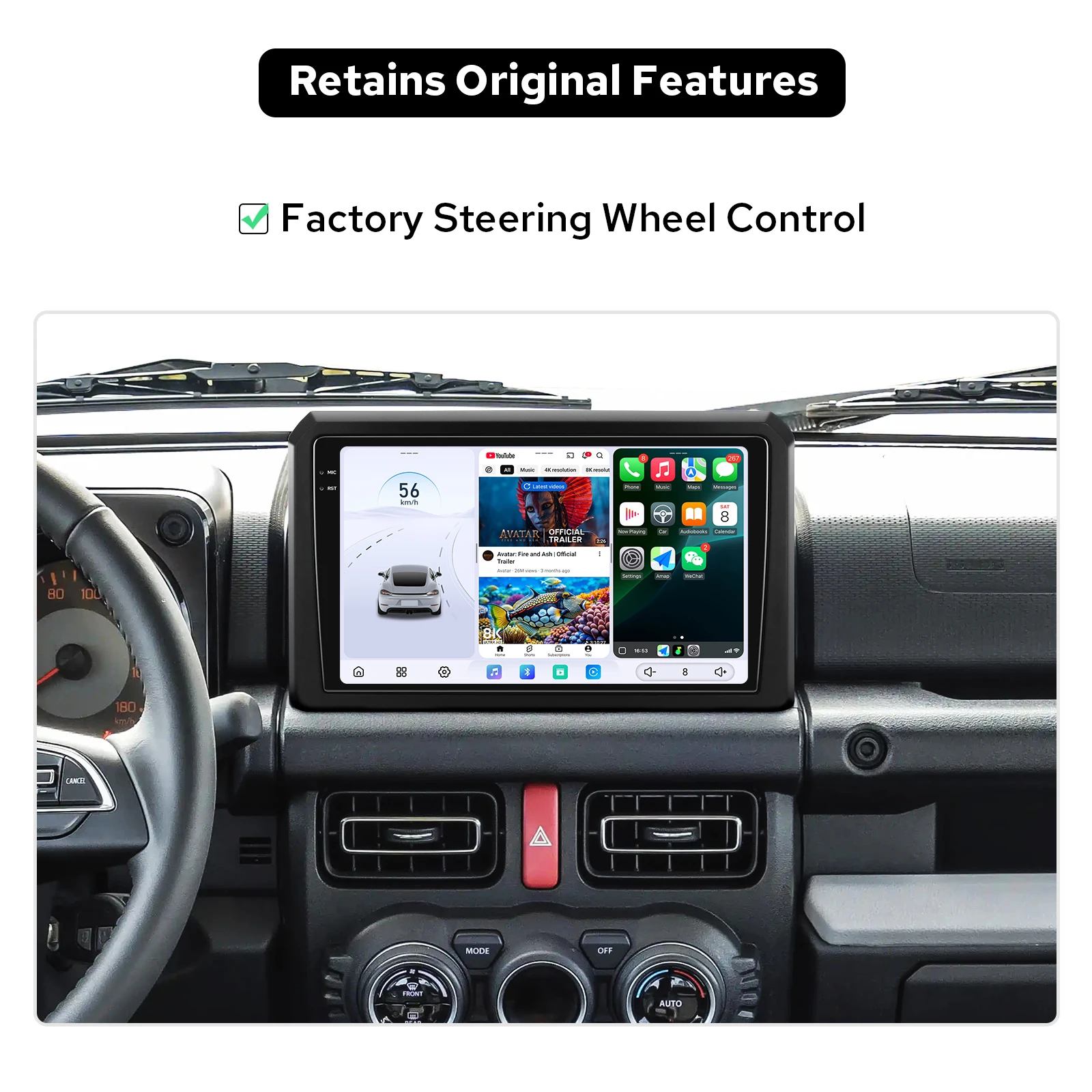 For Suzuki Jimny 2018-2024 9.5