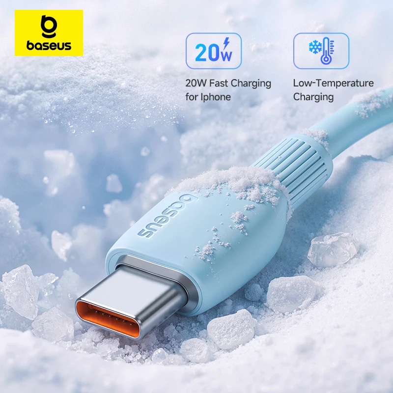 Baseus USB C Cable For IPhone 14 13 12 11 pro Max XS 20W Fast Charging Cable Type C Date Wire For iPad Macbook TPE