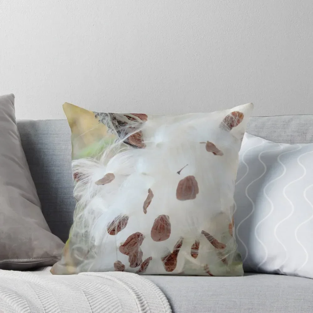 

Milkweed Seeds Throw Pillow Pillowcases Bed Cushions Cusions Cover pillow cover luxury pillow