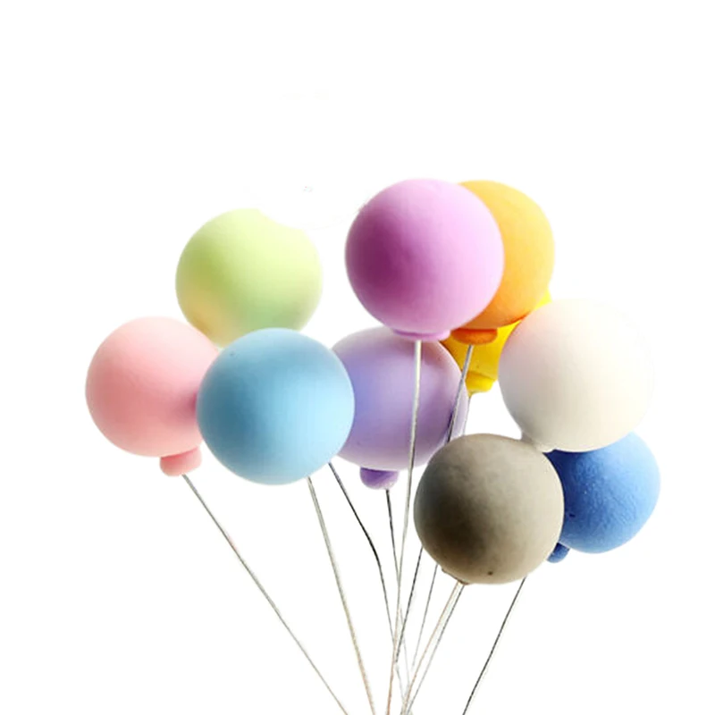 10 pièces/ensemble maison de poupée Miniature ballons colorés modèle maison de poupée Mini jeu de nourriture jouet accessoires (mélange de couleurs)-jouet