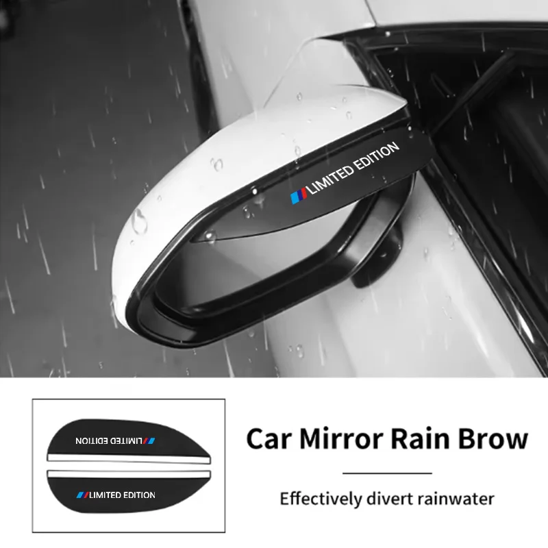 Cartoon Blue and Red Limited Edition Rearview Mirror Rain Shield for Car, Reflective Mirror Rain Guard, Anti-Rain and Sunshade