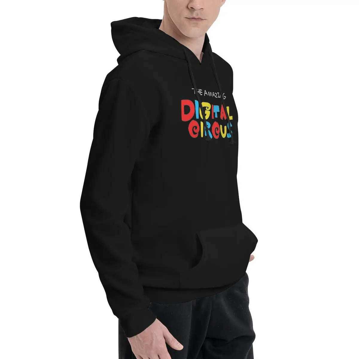 Awesome Hoodies Thin Fleece Sweatshirt Men's The Amazing Digital Circus Pomni Ragatha Caine Hooded Sweatshirts Printed Pullovers