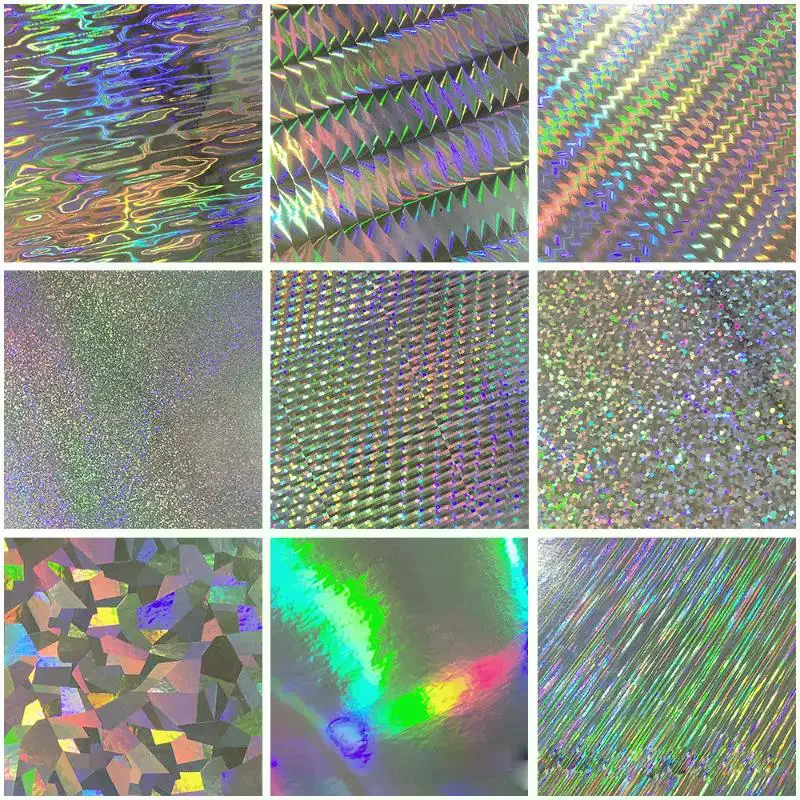 18Pcs Fish Scale Lure Tapes 20x10CM Flasher Dodger Baits Lure Making Fly Reflective Holographic Fishing Sticker For Fishing Lure