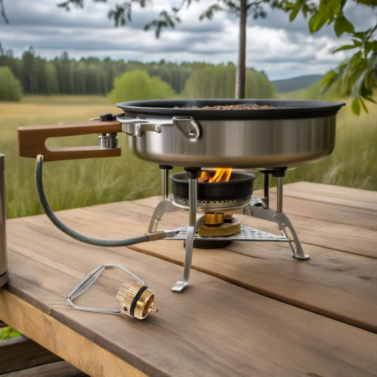 

Outdoor Steel Plug Leakproof Dustproof Aluminum Alloy For Camping Hiking Stove Parts Gas Cylinder Adapter Cap Cylinder