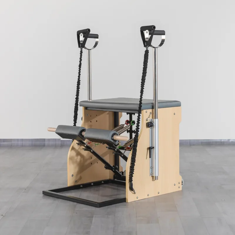 Pilates Chair Wunda Chair Pilates Combo Chair Reformer Machine with Adjustable Resistance Springs Split Pedal Handles