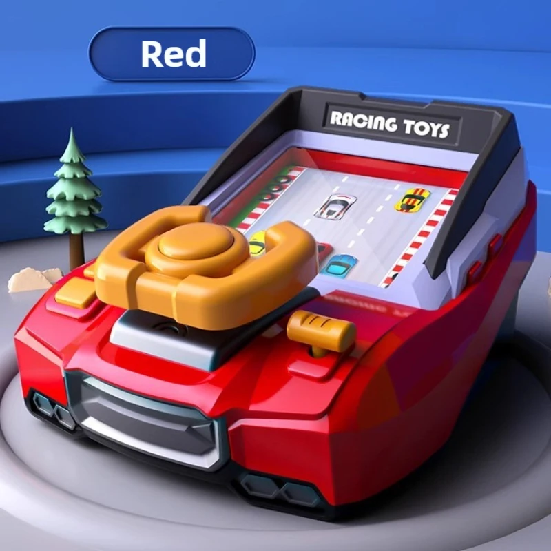 Elektroniczna konsola do gier wyścigowych dla dzieci z symulacją kierownicy, zabawka do jazdy, przygodowa konsola do wydostawania się z przeszkód.