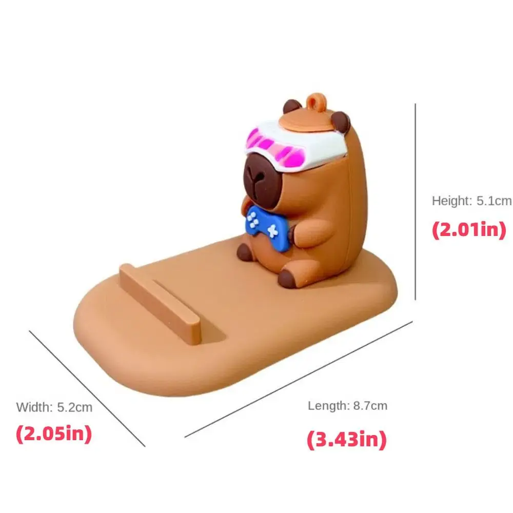 Schildkröte Capybara Telefonhalter PVC Puppe Unterstützung Capybara Handy Ständer Tier Schreibtisch Dekor Capybara Handy Halterung