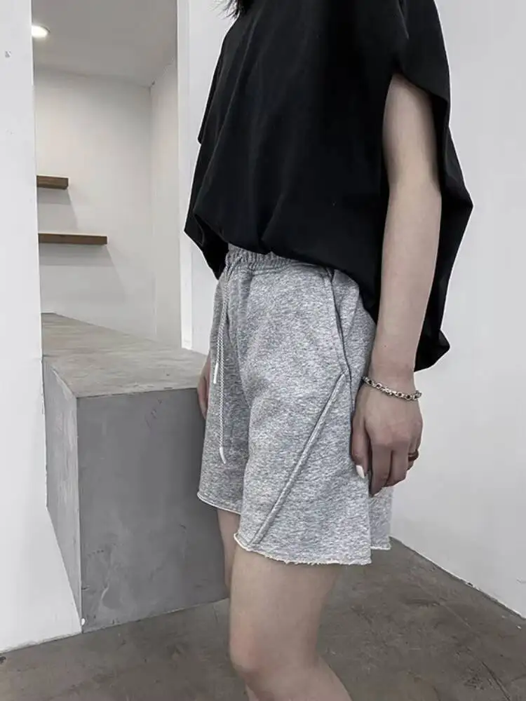 ผู้หญิงกีฬากางเกงขาสั้นกางเกงขาสั้นฤดูร้อนใหม่คลาสสิกง่ายๆสบายๆแฟชั่น Trend ขนาดใหญ่ขนาด5นาทีกางเกง