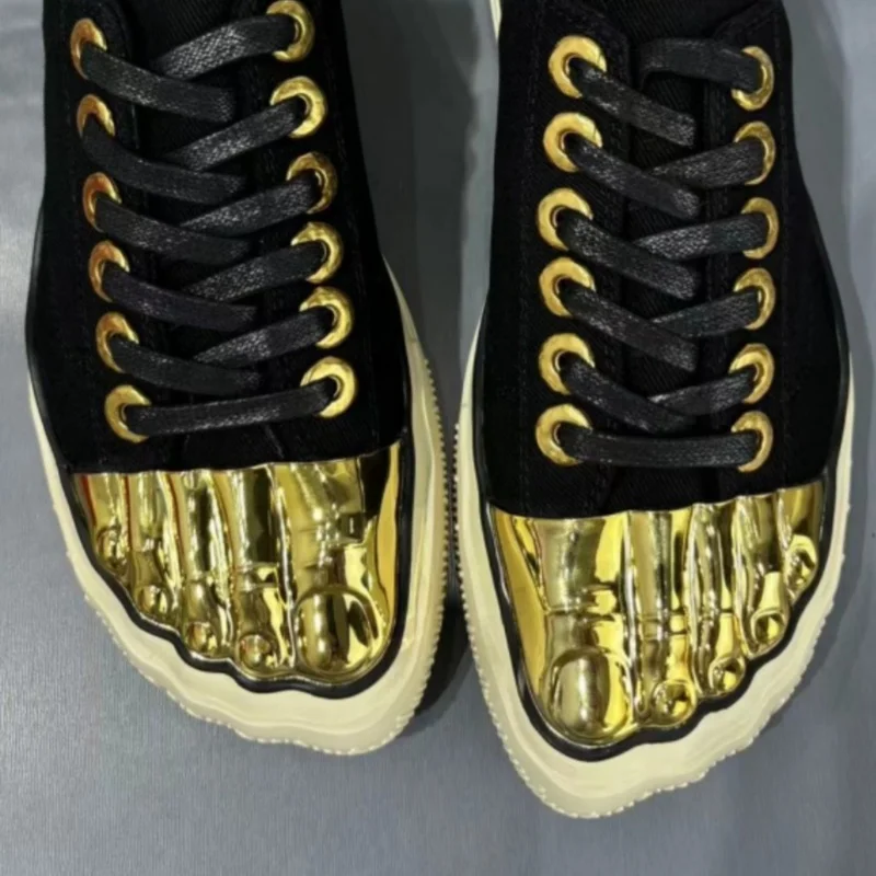 

Stange Figure Men Shoes Flat Heel Low Top Lace-up Solid Designer Casual Flats Loafers Man Shoes Luxury Official Sneakers Shoes