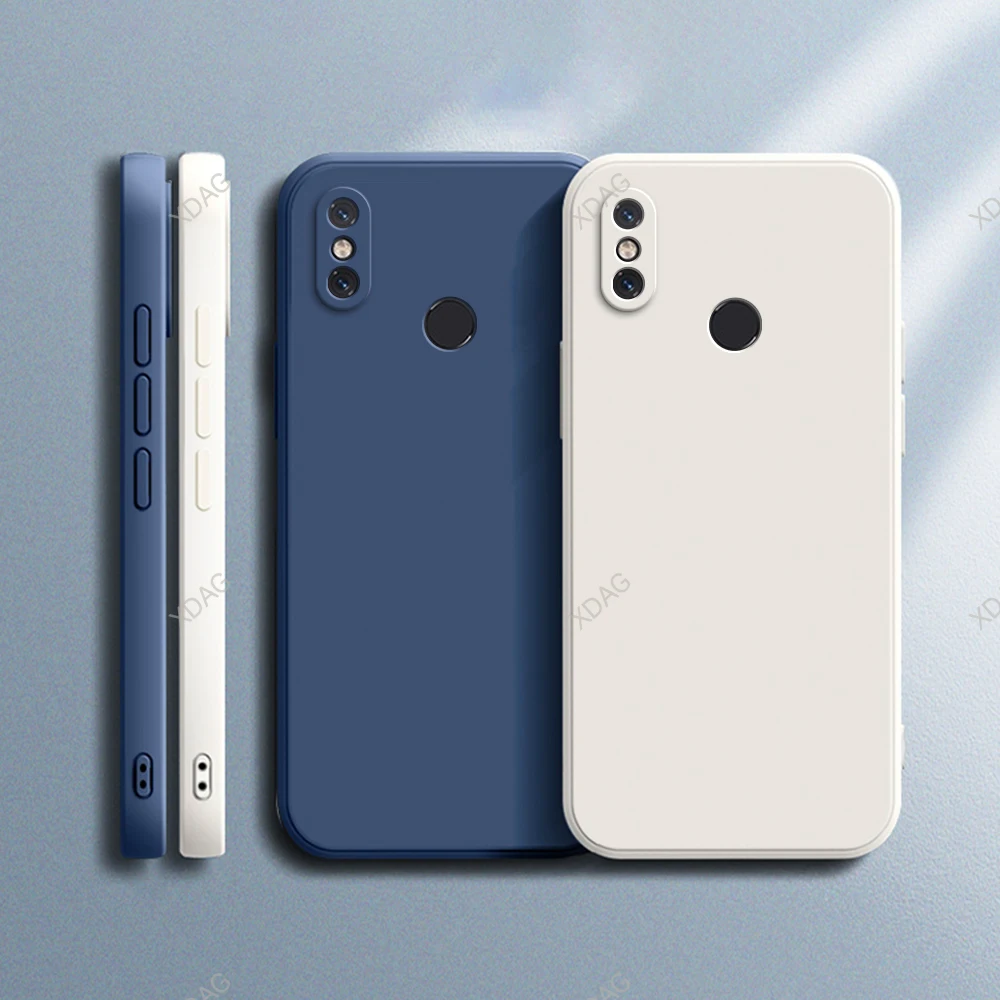 

Official Phone Case for Xiaomi Mi 8 SE Mi8 8SE Lite Pro Explorer 8Pro Square Soft Liquid Silicone Plain Basic Back Cover Housing