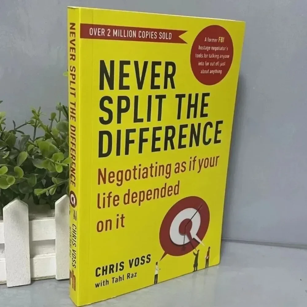 Never Split The Difference By Chris Voss Adults Self Help Book Negotiation & Emotional Intelligence English Book