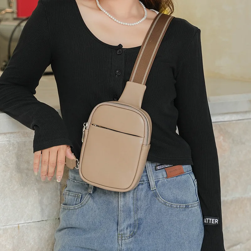 Bolso pequeño de pecho versátil para mujer, bandolera de un hombro, a la moda, novedad de 2023