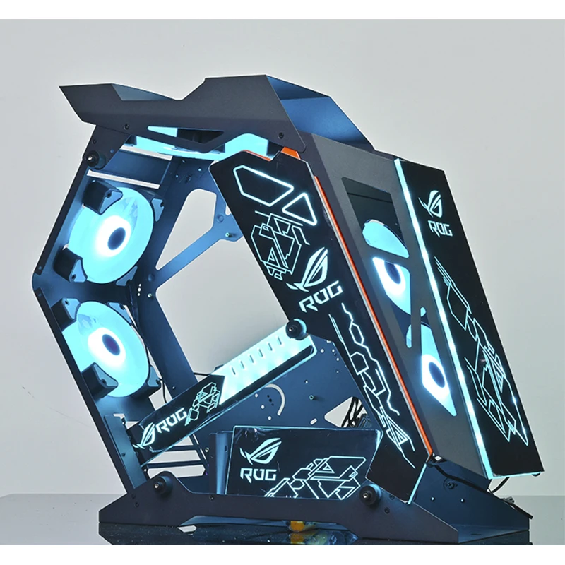 Hot Selling Products 2024 New Design Special-Shaped ATX Gaming PC Case Computer CPU Server Cabinet Chassis for Desktop