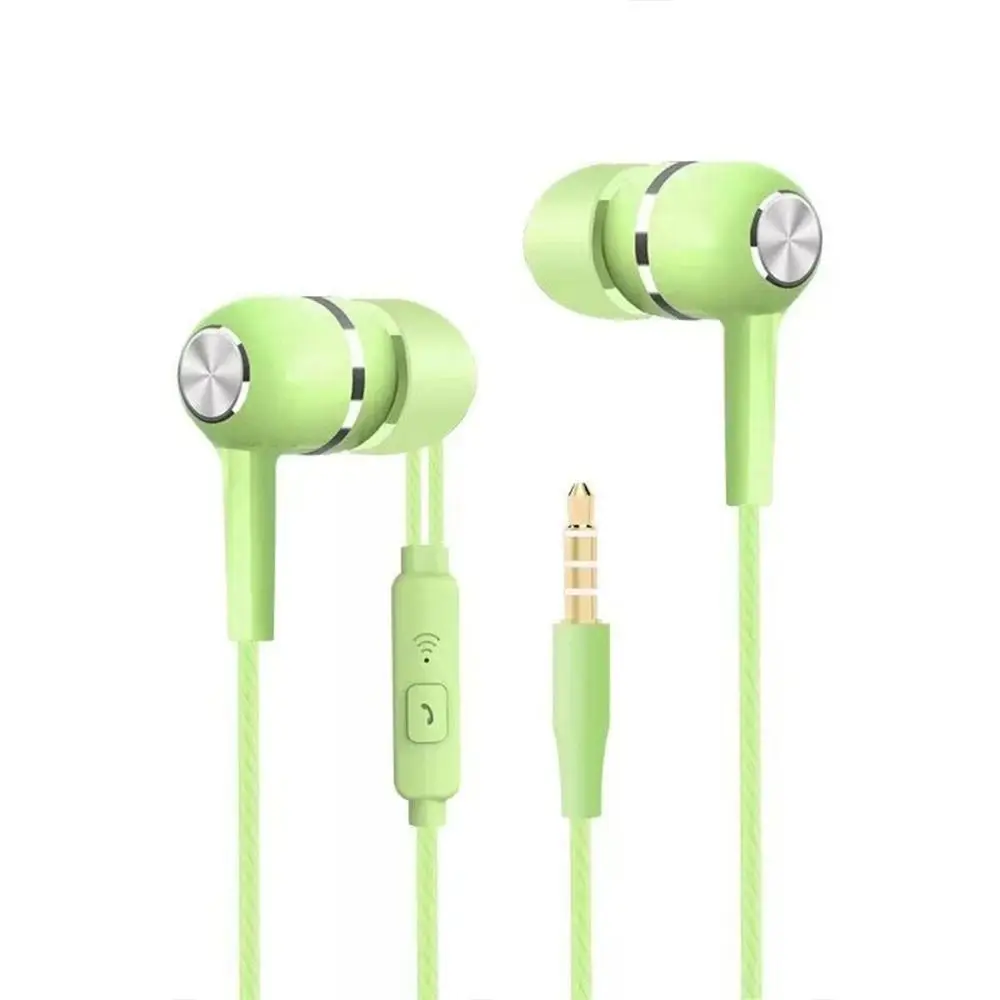 3.5mm Wired Headphone Portable Sport Earbuds with Bass Phone Microphone Game Earphones for Smartphone Laptop Phone Computer MP3