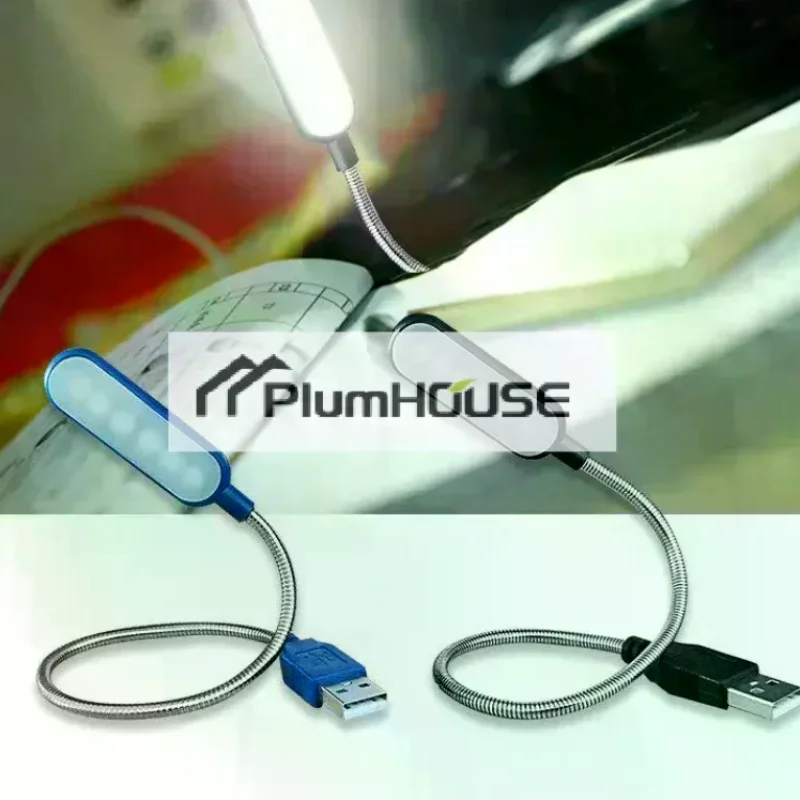1PC Mini USB LED Light Book Light Flexible Reading Lamp Portable Night Light For Power Bank Laptop Notebook PC Computer