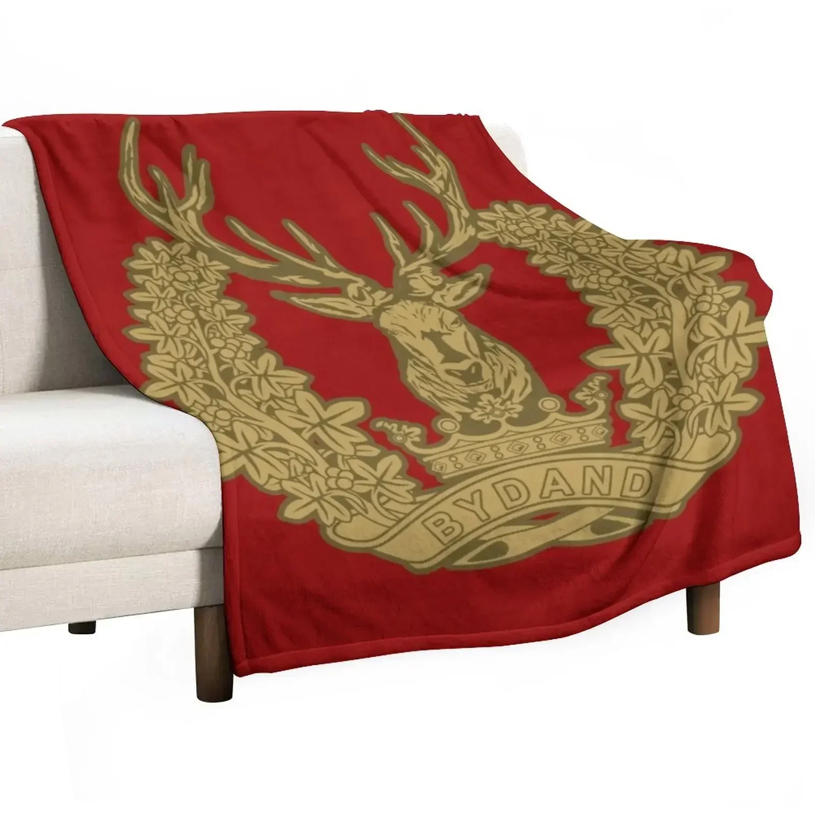 GORDON HIGHLANDERS Throw Blanket Flannel Fabric Hairy Thermals For Travel Blankets