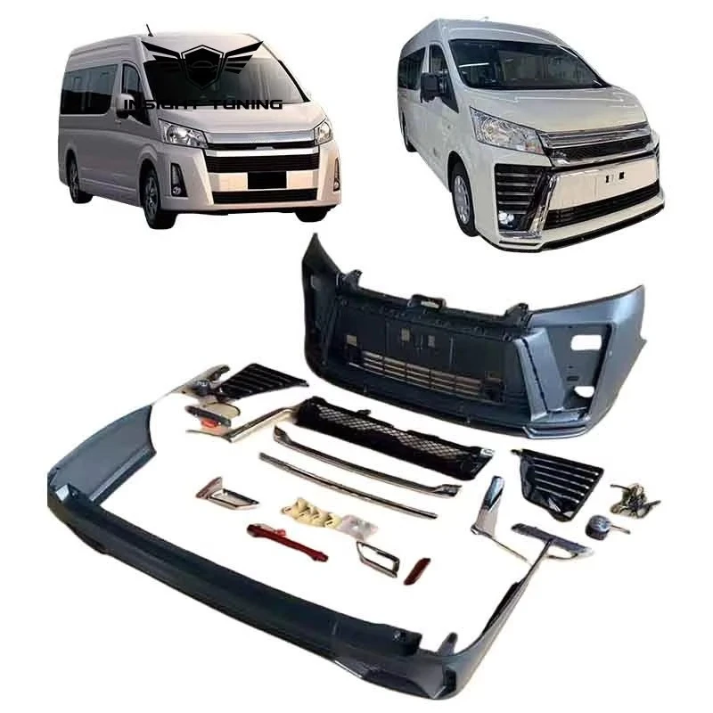 High Fitment Modellista Design Car Bumpers Bodykit 2019-2023 for Hiace Body Kit