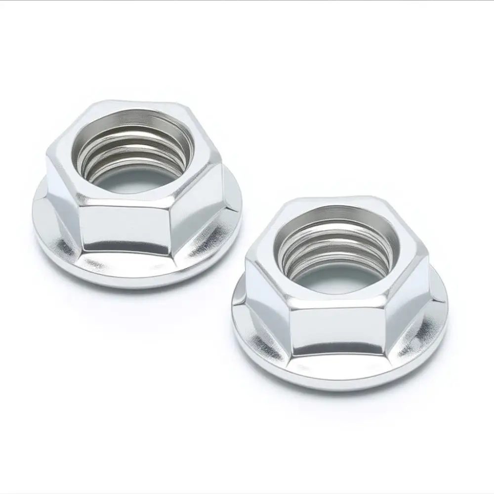 Serrated Flange Nut Zinc Plated Carbon Steel Anti Slip Hex Nut For FF Machine Maintenance Automotive Repair Fasteners